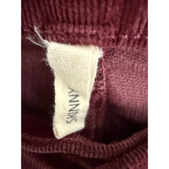 Rag & Bone Bordeaux Corduroy Skinny Jeans Womens Size 27 Made in USA - Picture 5 of 8
